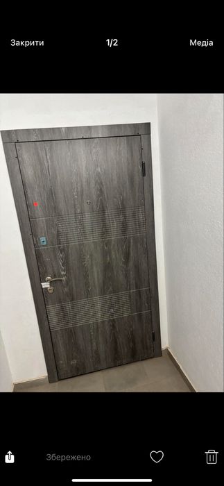 Двері вхідні деревʼяні