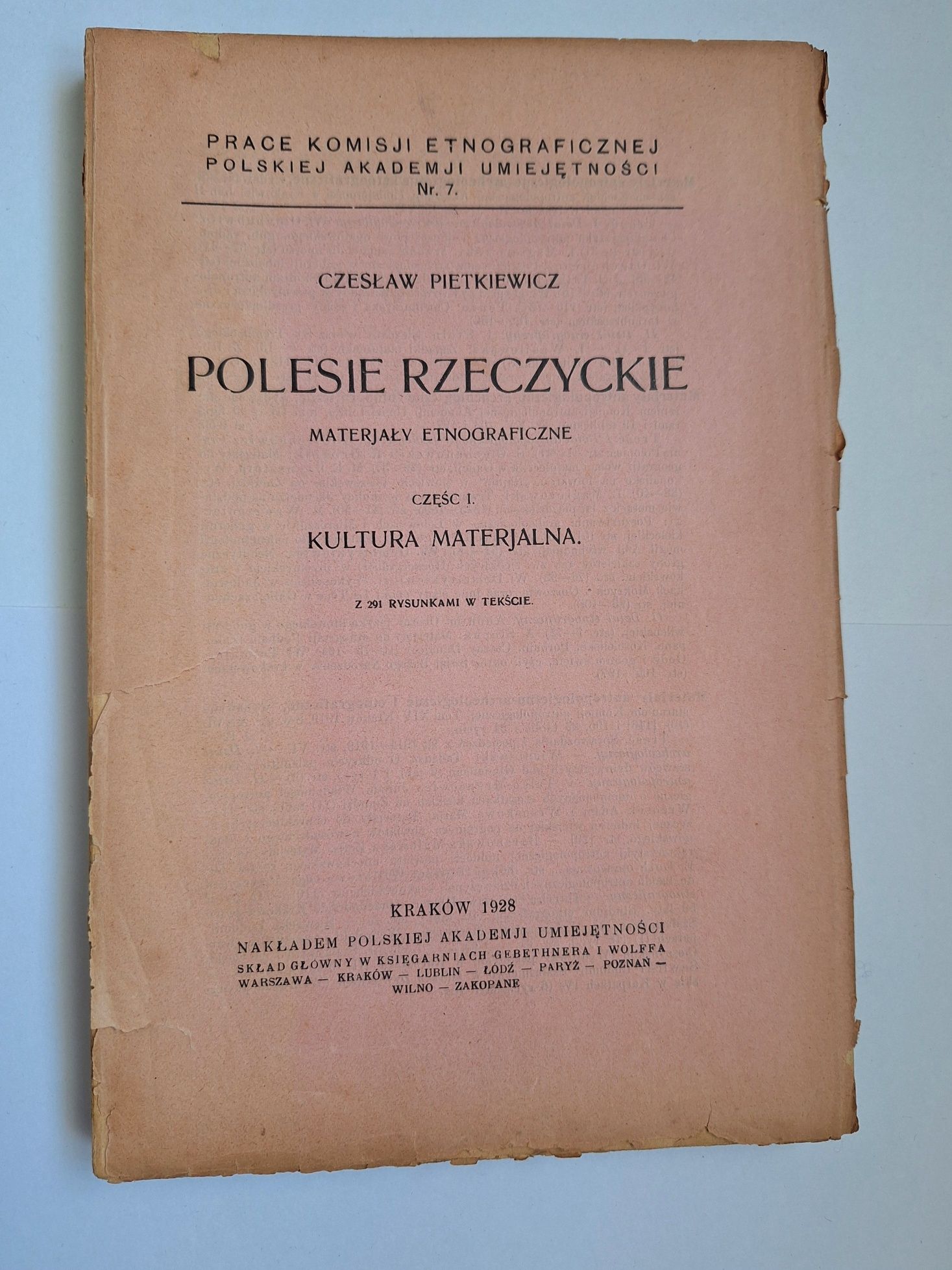 Polesie rzeczyckie, materjały etnograficzne - Czesław Pietkiewicz