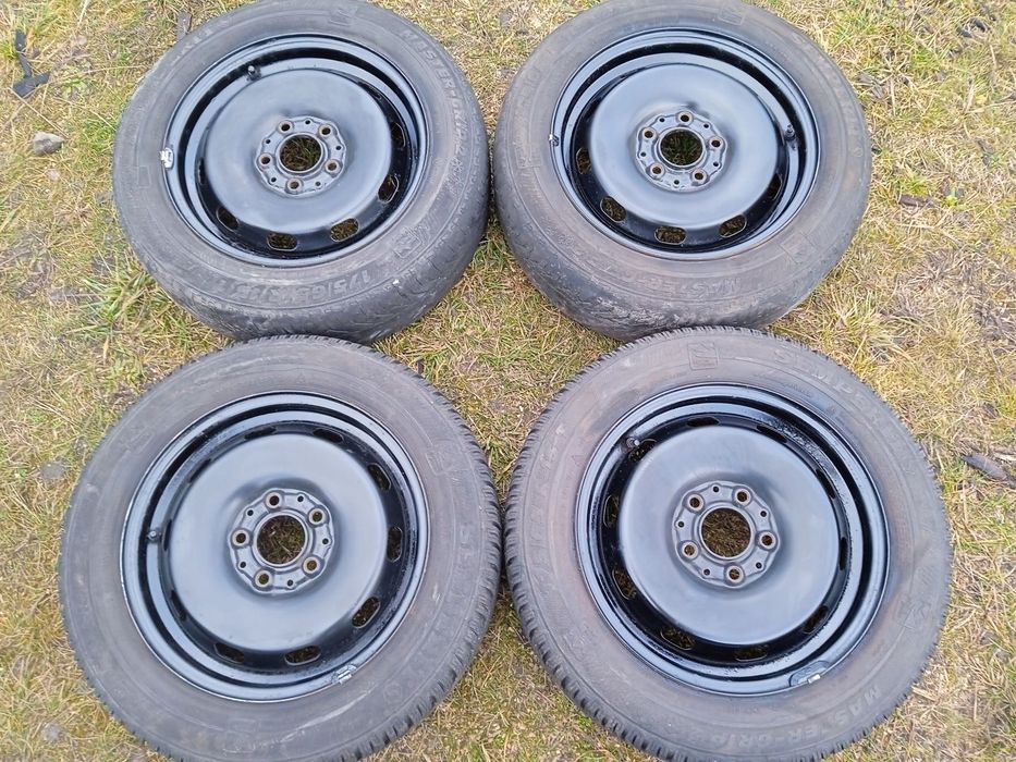 Felgi stalowe 5x112 Mini Cooper One F55 F56 15 czujniki opony zimowe