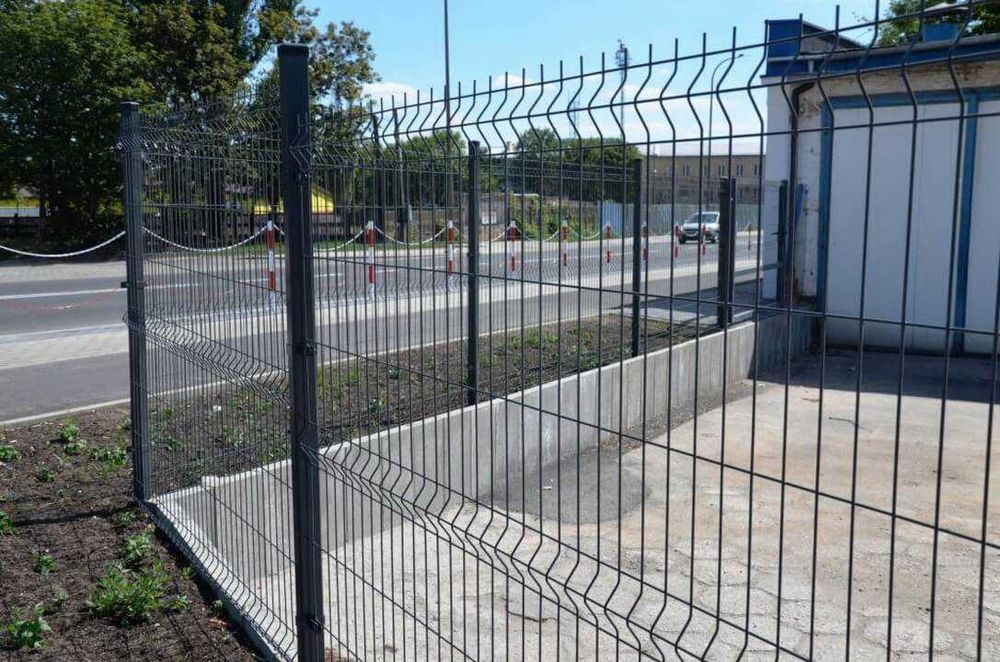 Європаркан 3D.Огорожа з сітки.коричнева зелена сіра. парк сад дім азс