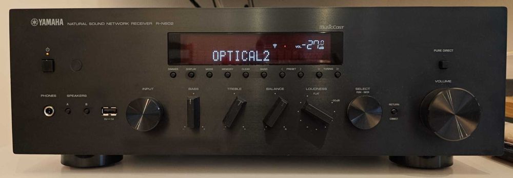 Yamaha R-N602 – amplituner stereo sieciowy, bardzo dobry stan