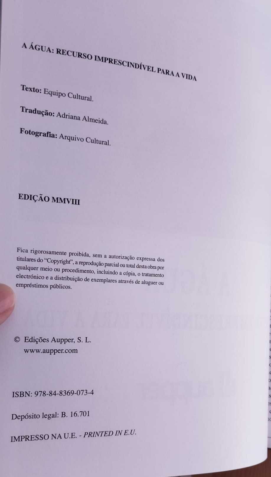 Água: Recurso Imprescindível Para a Vida