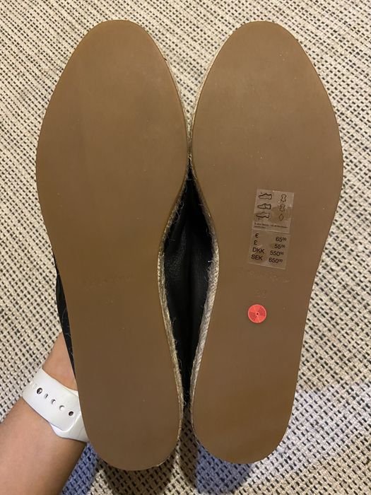 Еспадрільї/туфлі на шнурках з плетеною підошвою &other stories