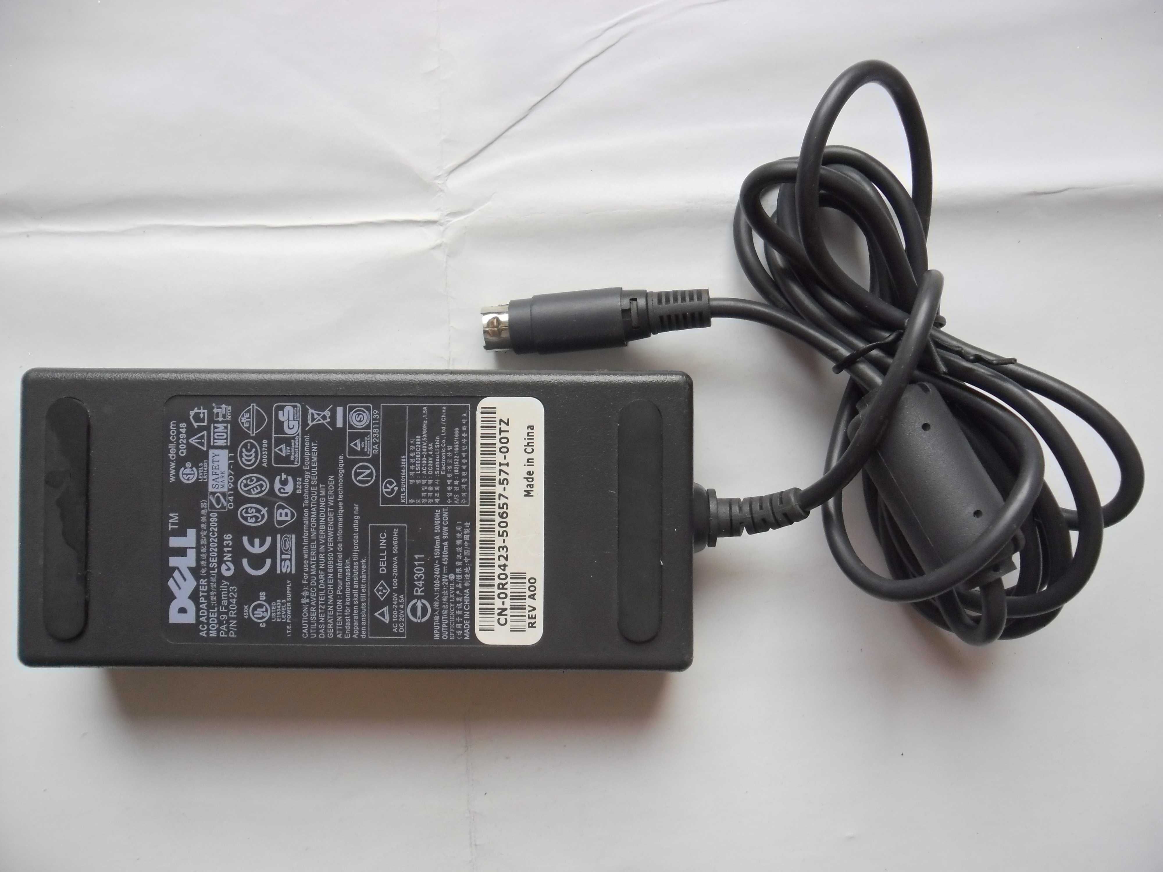 Zasilacz Adapter Ładowarka Dell LSE0202C2090 20V 4,5A 90W Pin 4