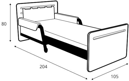 Łóżko rozsuwane SIMPLE