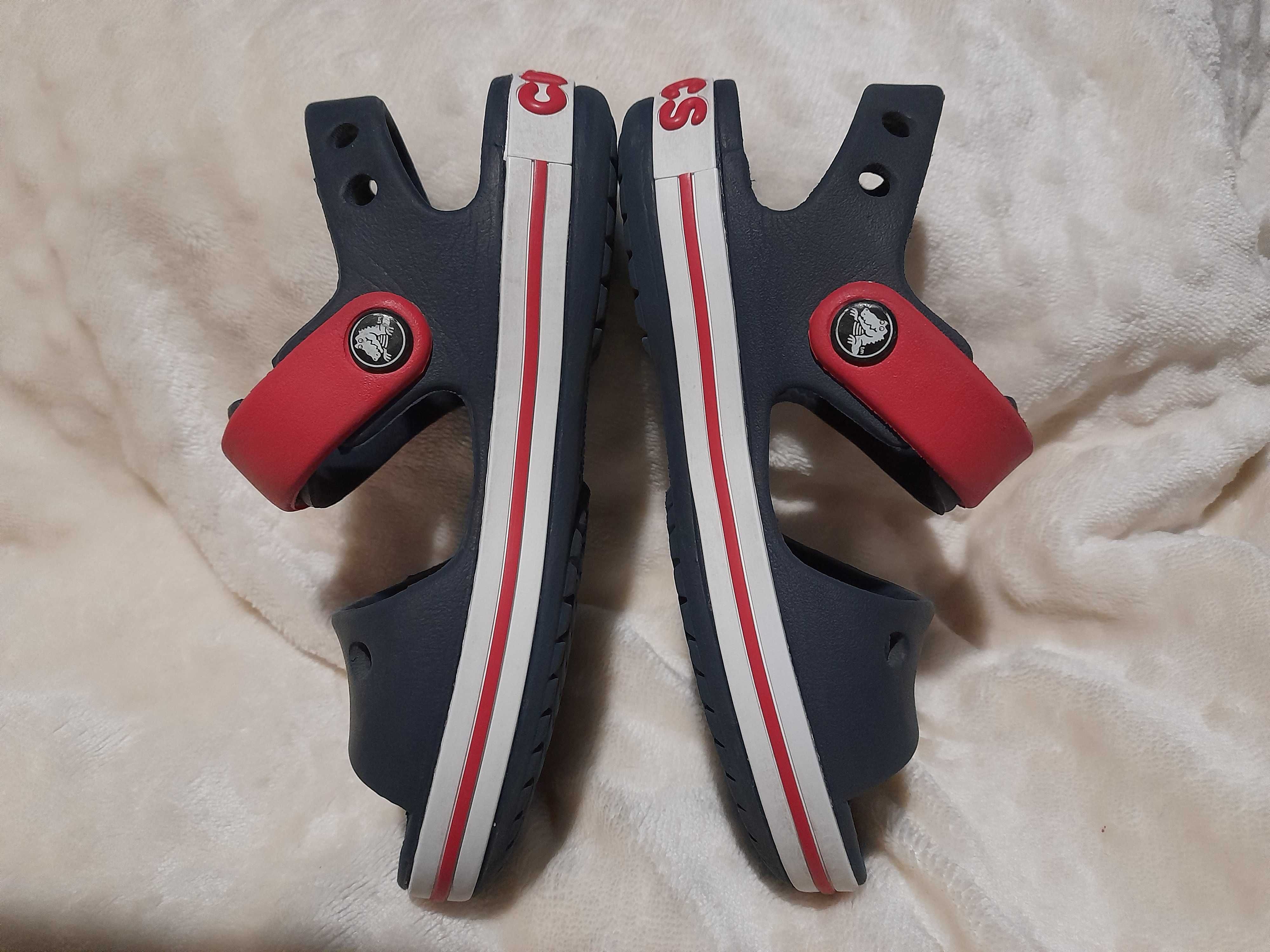 Crocs Crocband sandałki r.  C1027/28 wew. 16 cm granatowe