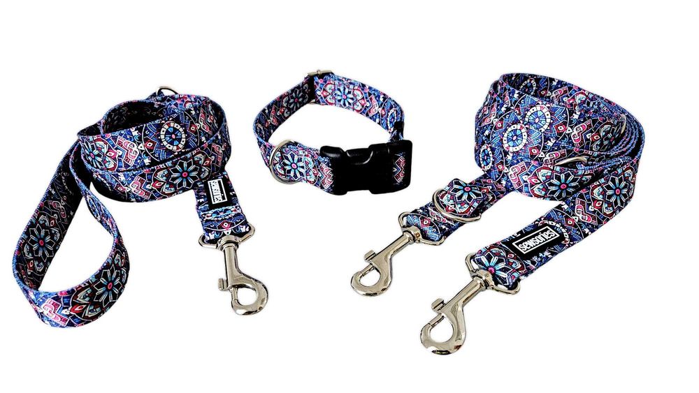 Obroża regulowana dla psa SEWSORIES MANDALA MOOD rozmiar S