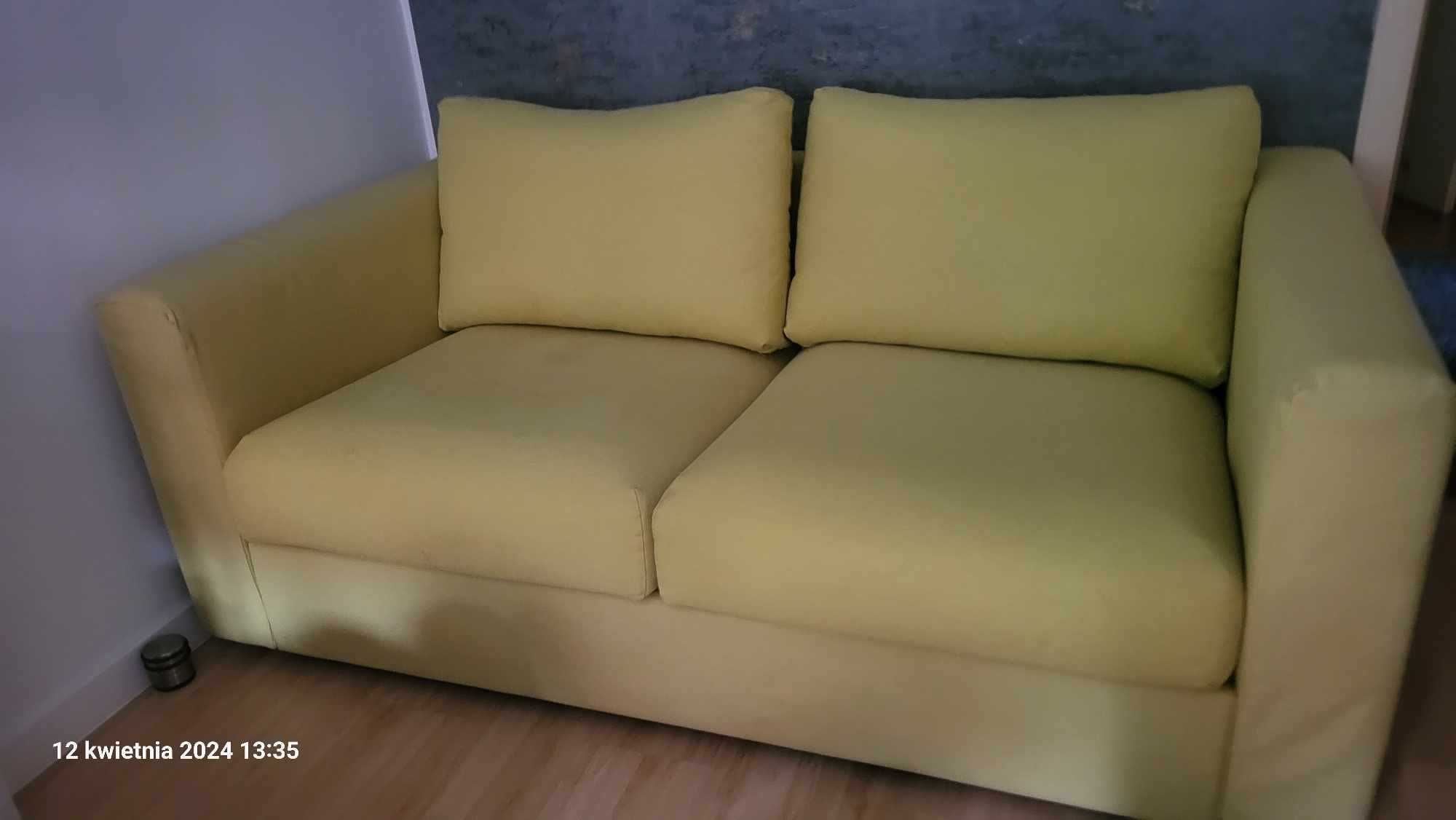 Kanapa/Sofa Ikea żółta nierozkładana