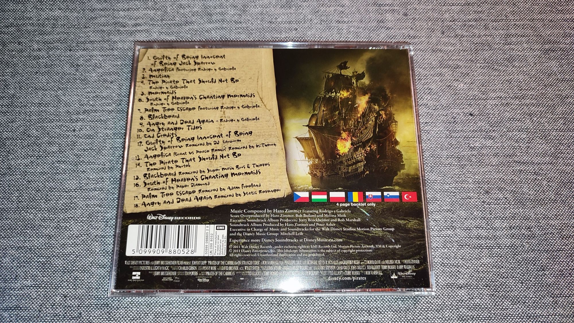 CD Płyta Soundtrack Pirates Of The Caribbean On Stranger Tides