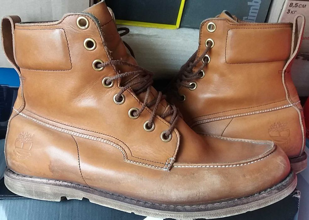 зимние ботинки кроссовки кожа Timberland нубук