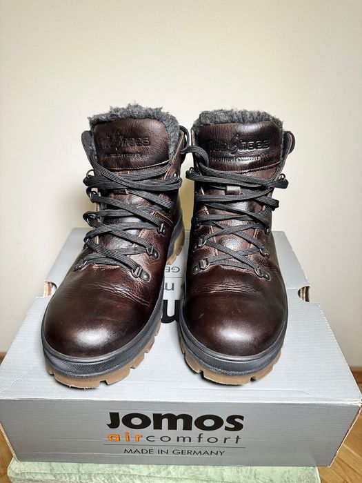 Чоловічі зимові черевики з нубуку, коричневі Jomos