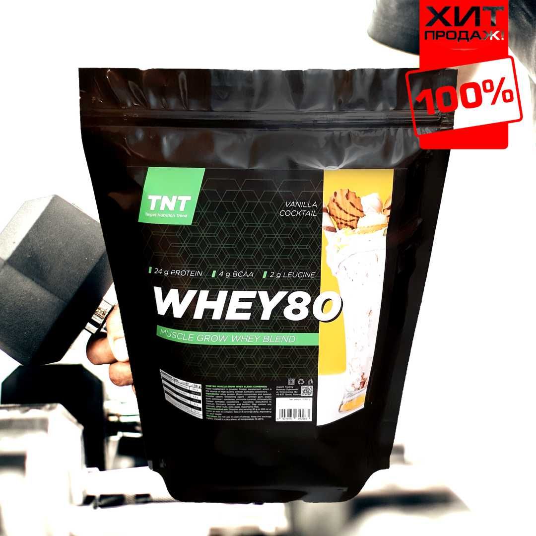 Сывороточный Протеин для набора мышечной массы Польша 2 кг Whey 80%