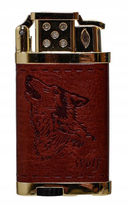 Zapalniczka Żarowa Na Gaz Metalowa Prezentowa Skóra W Pudełku Prezent