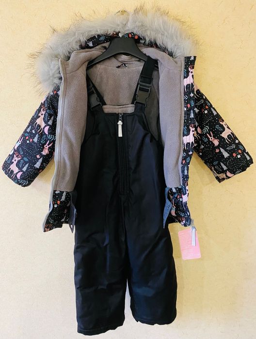 Зимова куртка-парка та напівкомбінезон Чарівний ліс, розмір 104-110 см