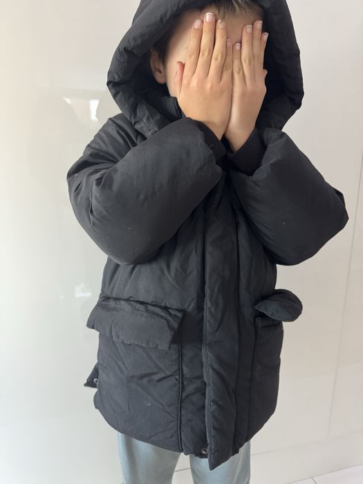 Kurtka zimowa Zara r.116 czarna puchowa