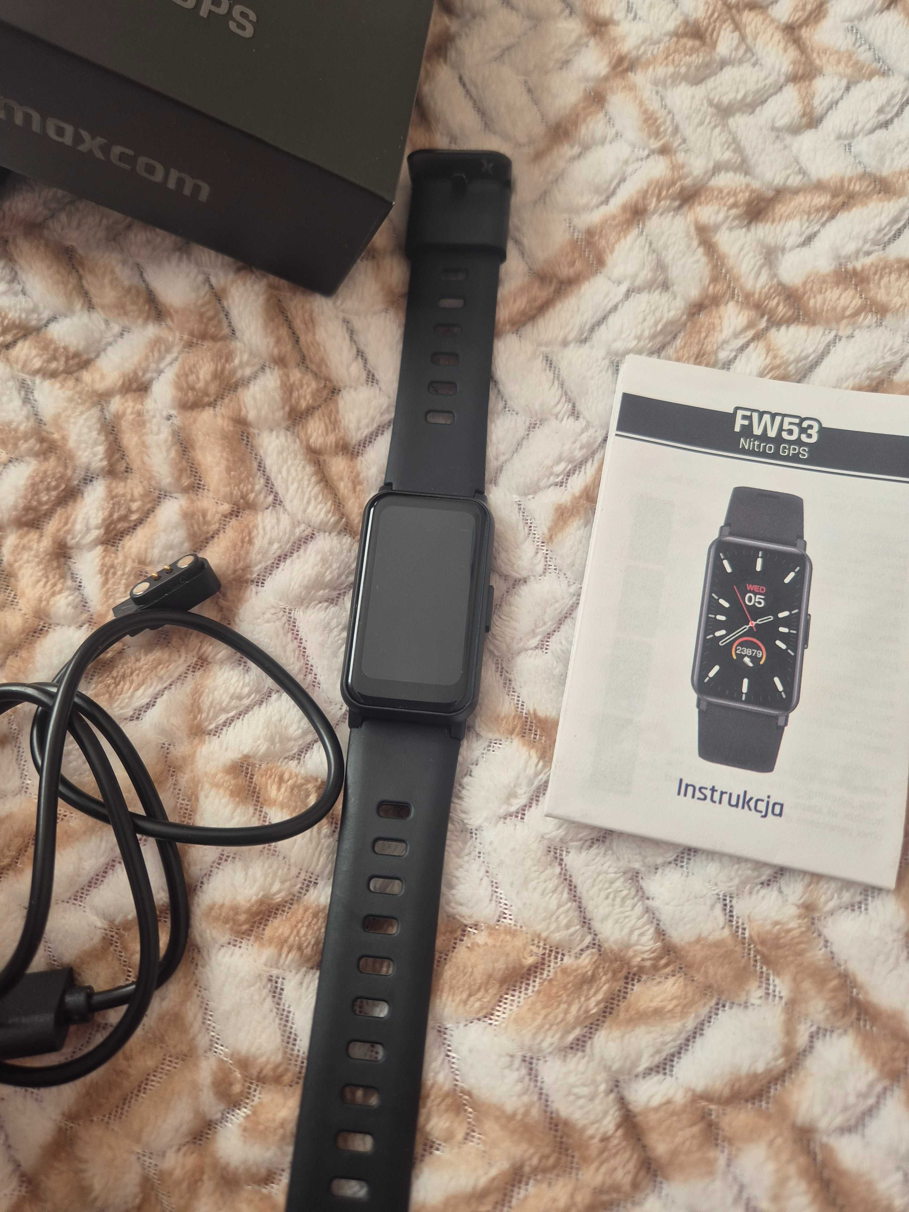 Smartwatch, zegarek, Maxcom FW 53 Nitro GPS, jak nowy.