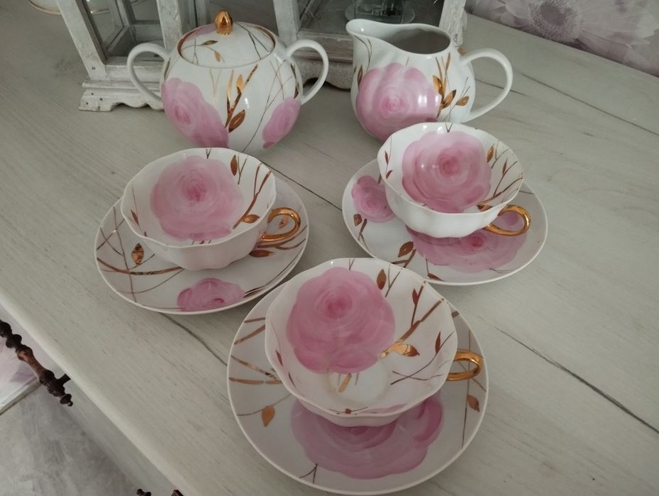 Молочник ,цукорниця, чайні пари ЛФЗ