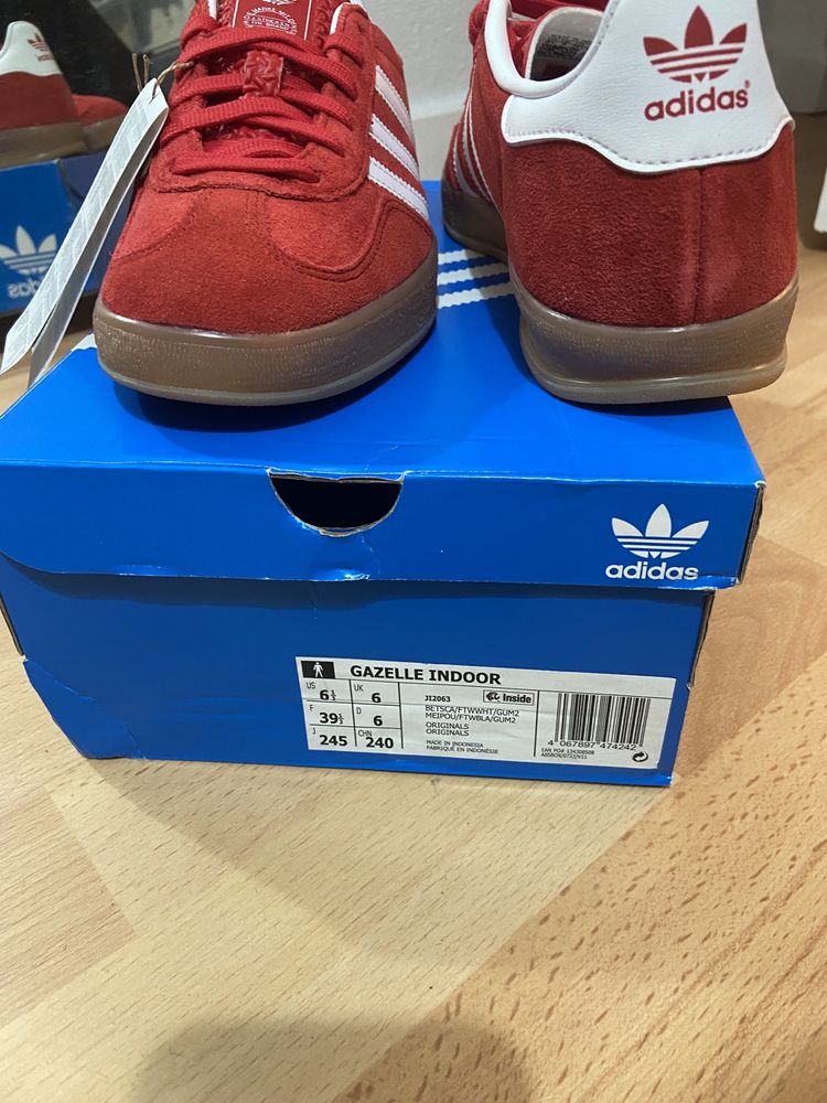 Adidas Gazelle Indoor Better Scarlet 35 1/2