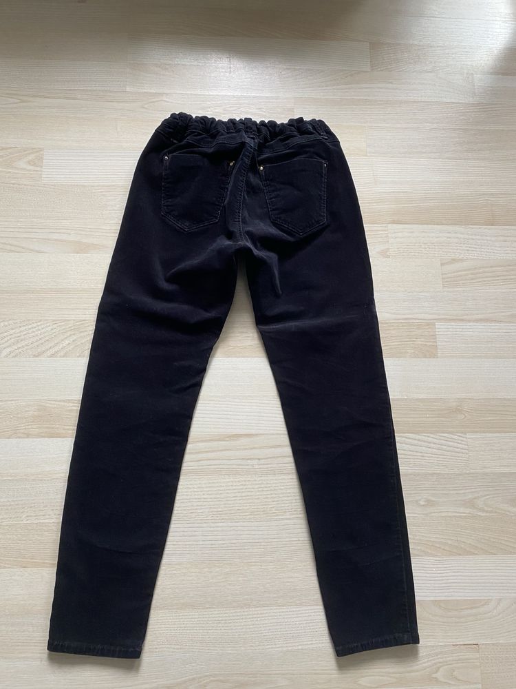 Spodnie sztruksowe czarne S