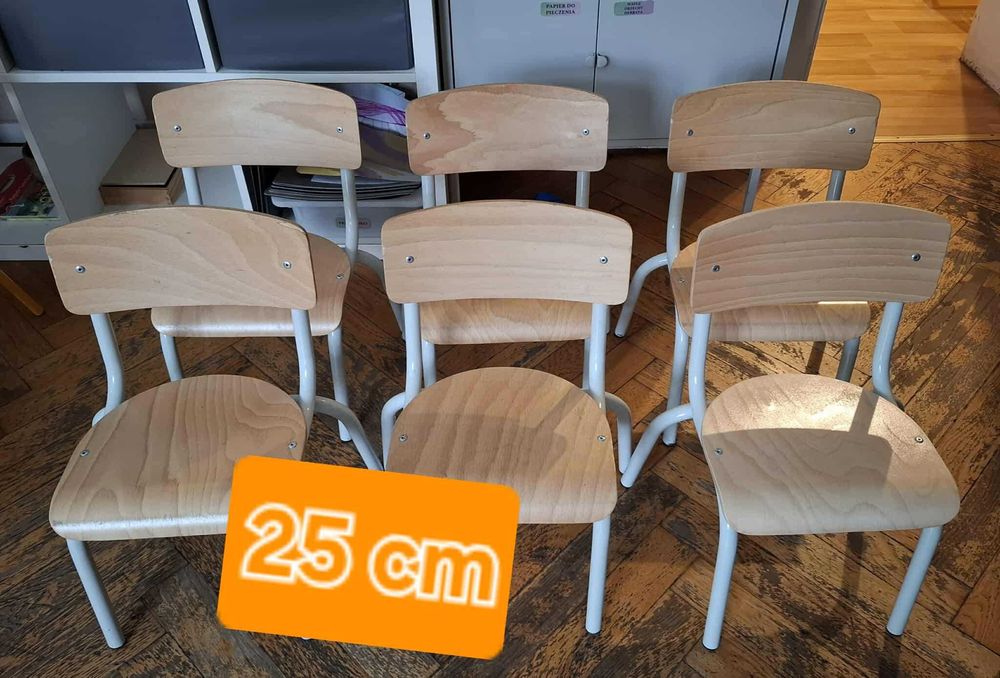 6 krzesełek dziecięcych