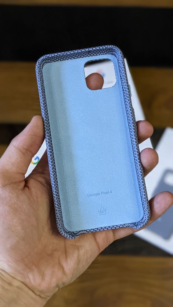 New Чохол Google Pixel 4 Fabric Case оригінал Blue-ish Чехол