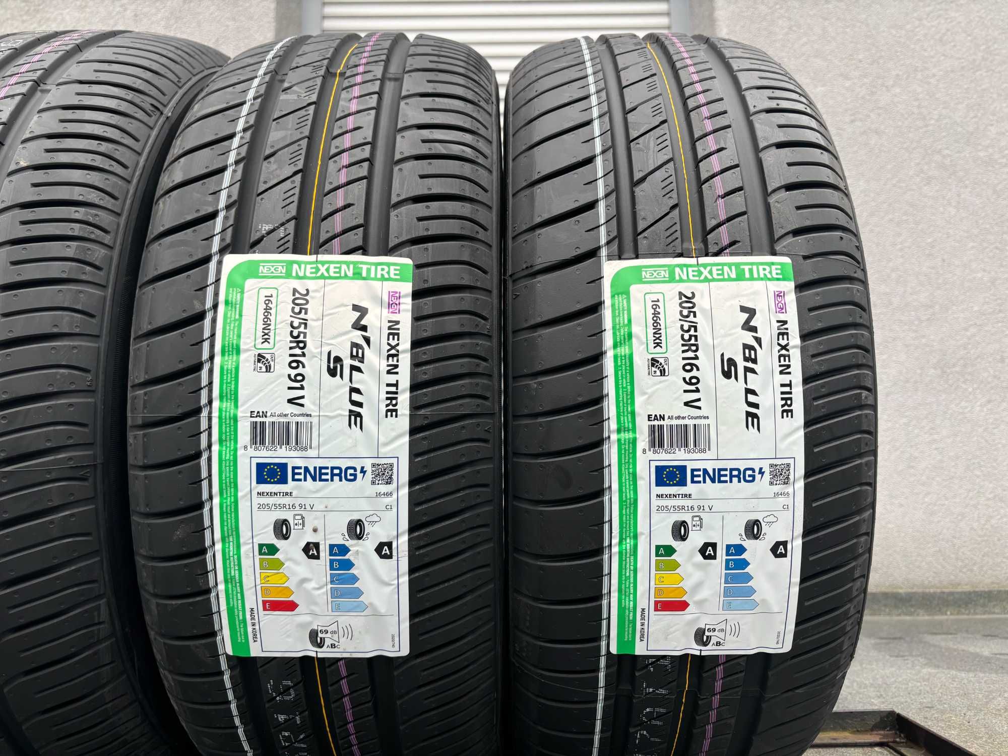 komplet lato 205/55R16 Nexen N'BlueS 91V Parametry A,A 69db ! gwar