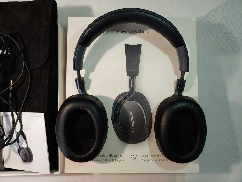 Bowers & Wilkins PX: оригинал Англия, кожа/металл, ANC, APTX-HD
