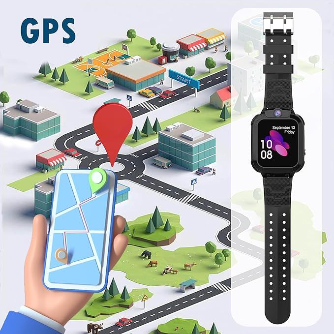 smartwatch dla dzieci z gps i telefonem wodoodporny vv