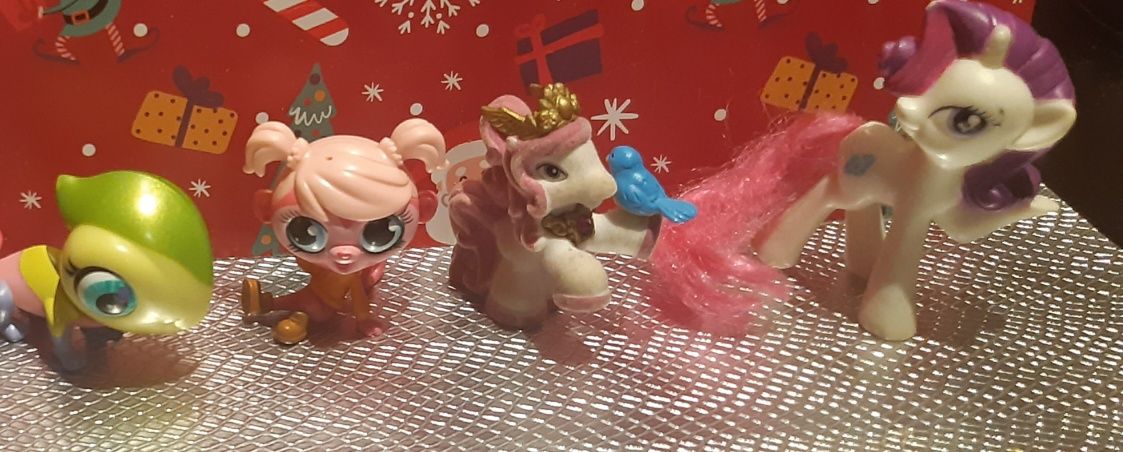 littlest pet shop LPS zestaw figurki my little pony koniki