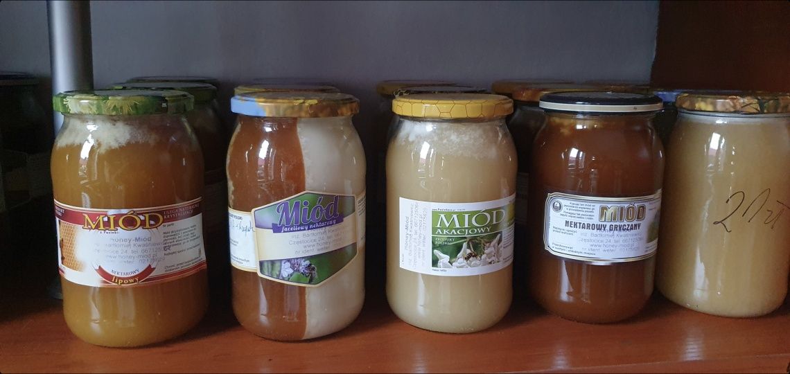 Miód gryczano-rzepakowy 1.2kg