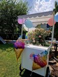 Wózek cukierniczy na kolkach mobilny catering