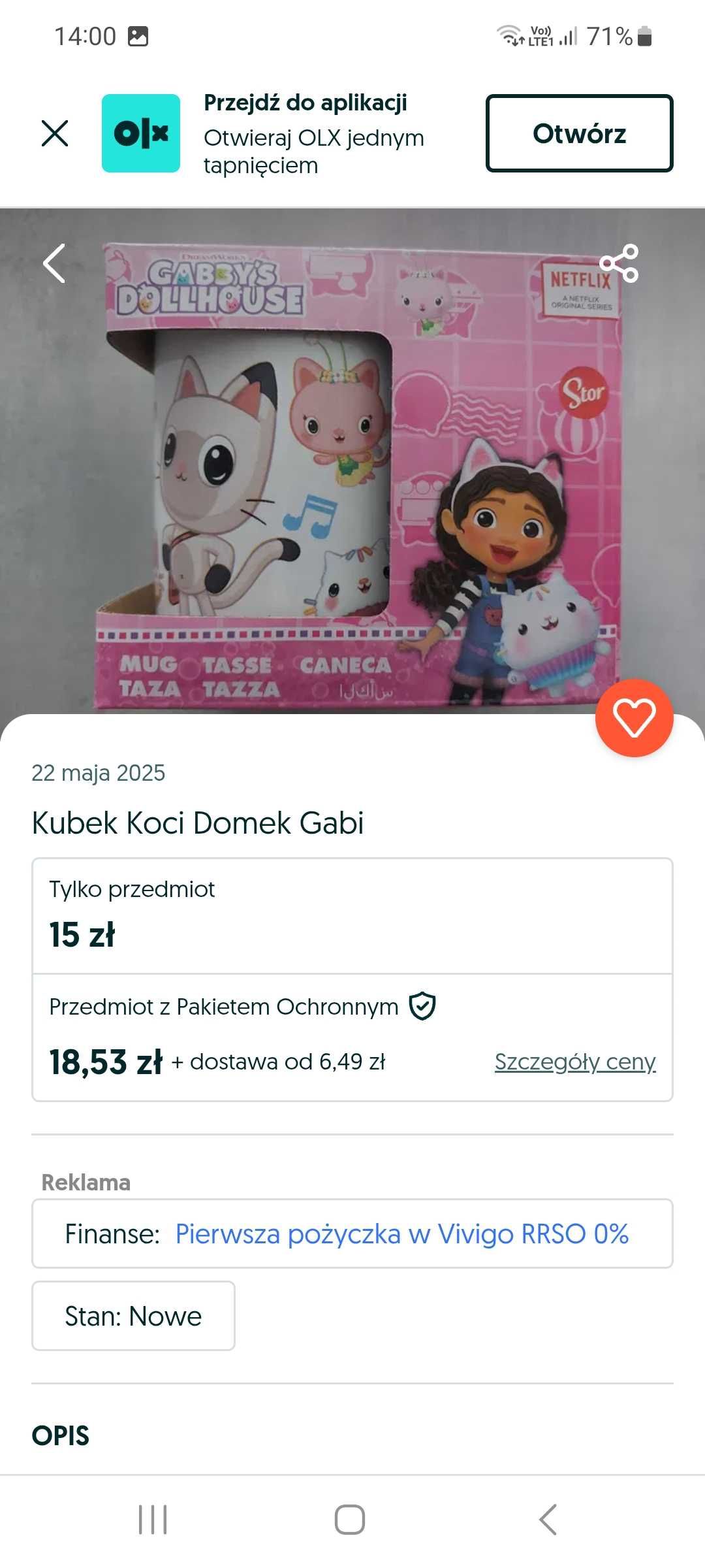 Pajac dziewczęcy i kubek