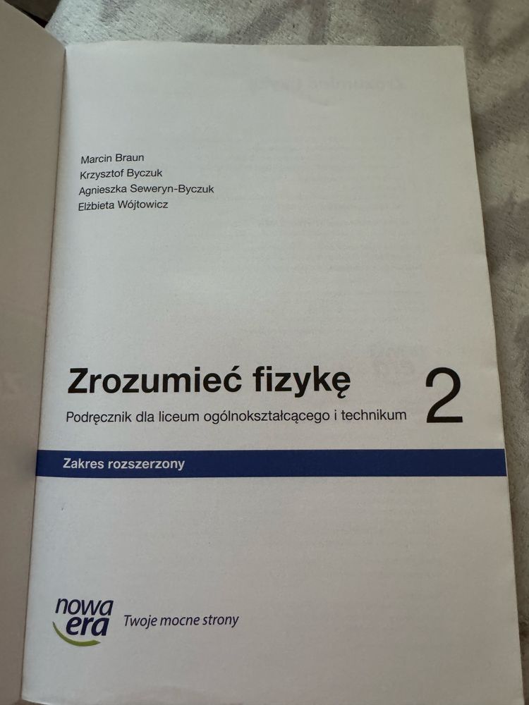 Zrozumieć fizykę 2. Podręcznik dla liceum i tech zakres rozszerzony