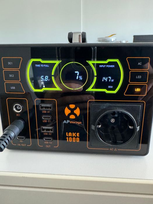 Зарядна станція, мобільна електростанція, повербанк Lake 1000