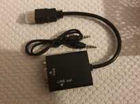 Adaptador HDMI para VGA com áudio *novo*