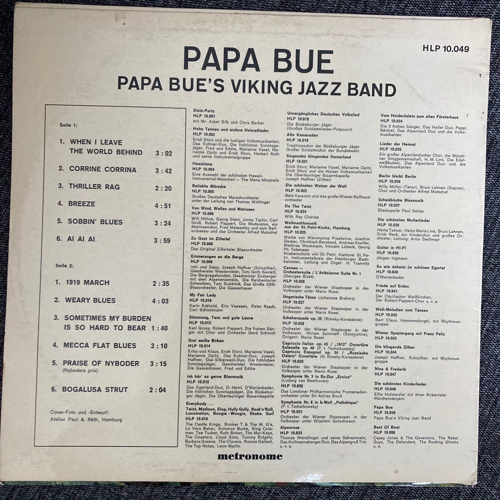 Papa Bue's Viking Jazz Band, winyl