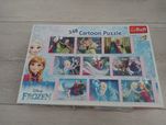 Puzzle dla dziecka Kraina lodu 9 w 1 tanio orginalne, układanka