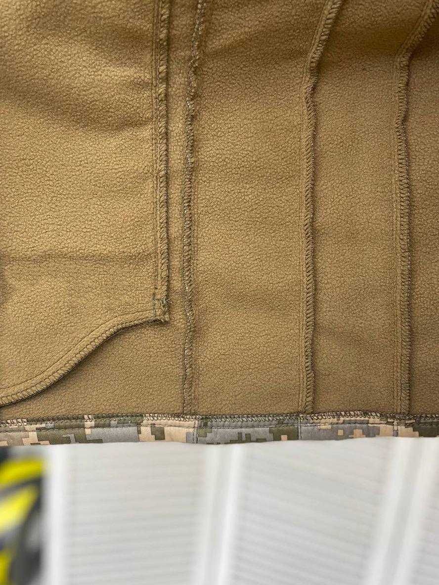 Куртка тактическая, софт шел, с флисом, размер 46 S