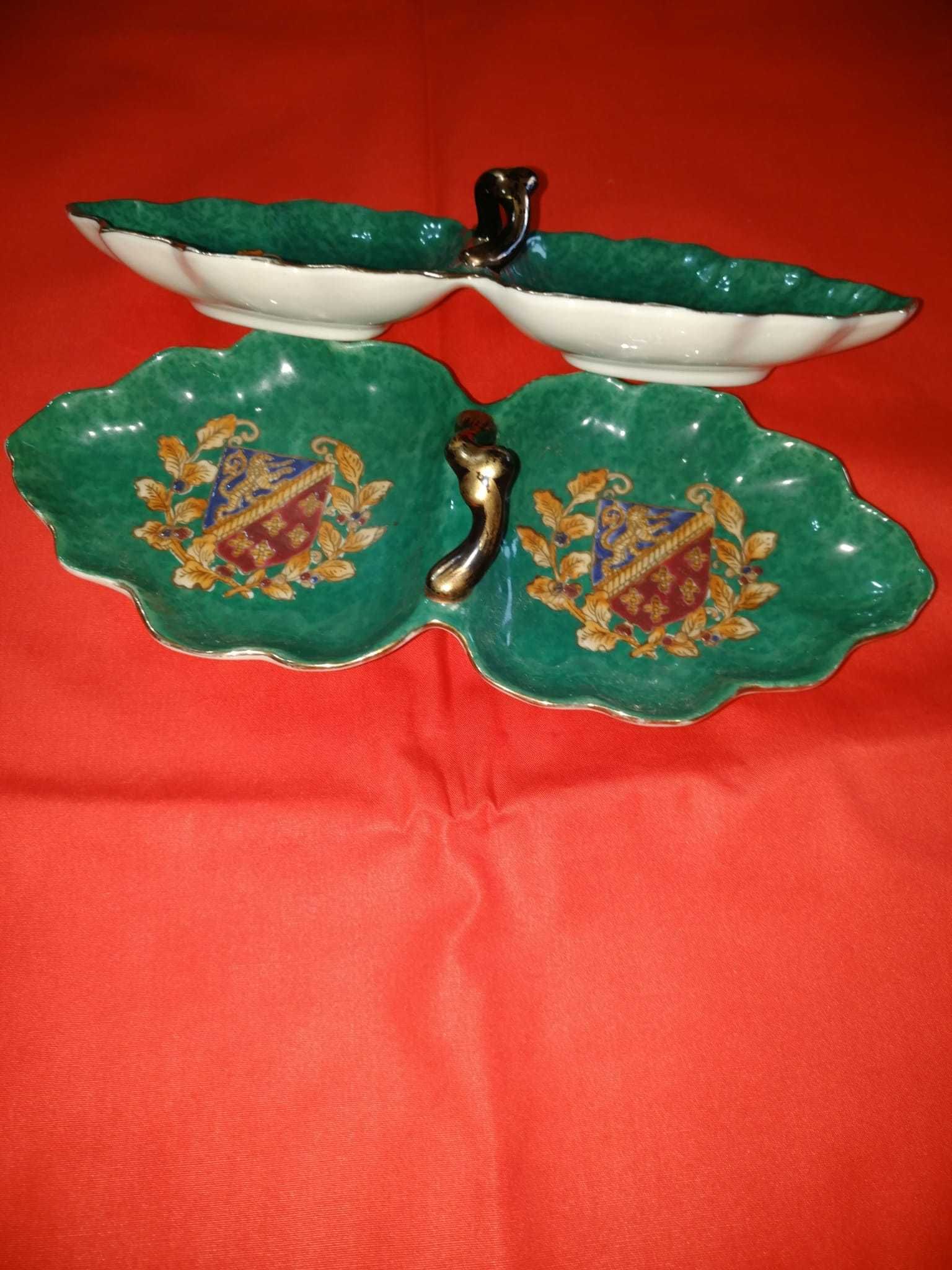 2 pratos duplos porcelana chinesa