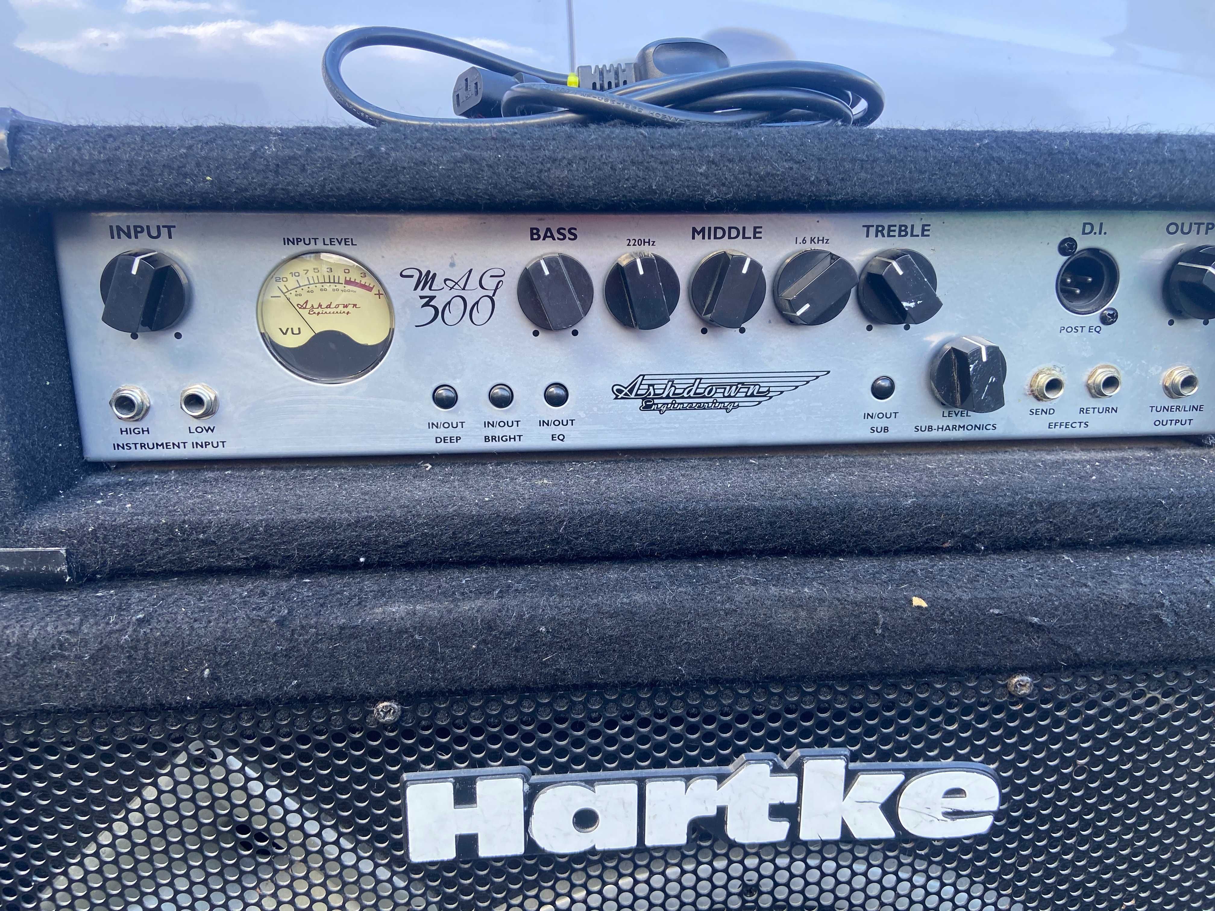 Ashdown MAG 300 wzmacniacz basowy Hartke kolumna basowa