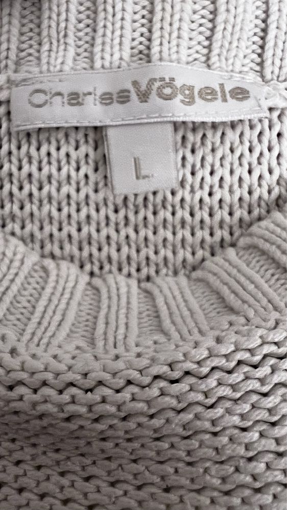 Biały sweter sweterek damski L 40 Charles Vogele