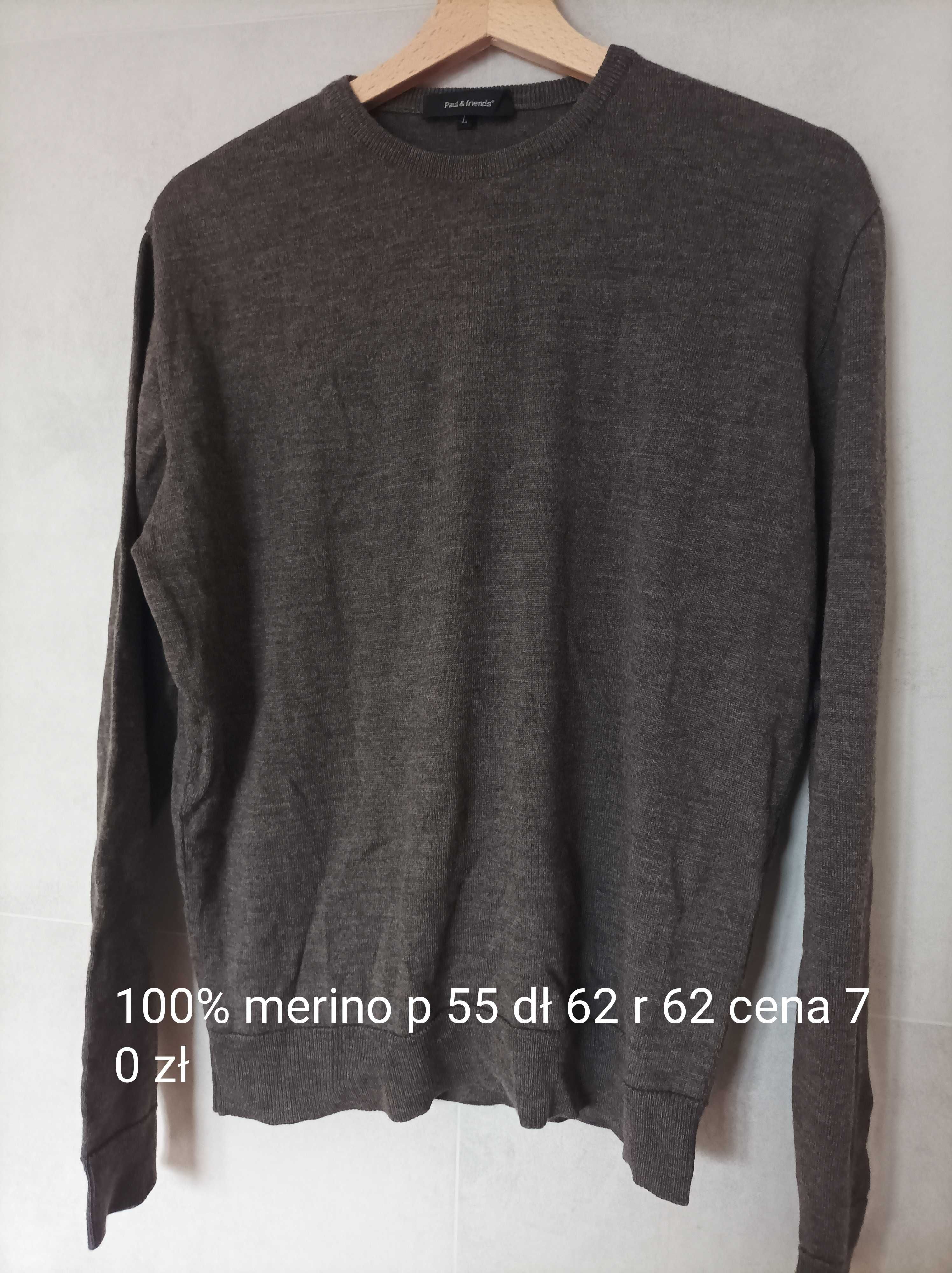 Sweter męski 100% merino