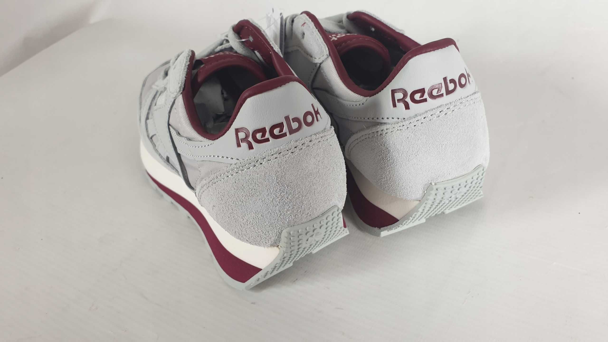 Reebok buty sportowe skóra naturalna szary rozmiar 34