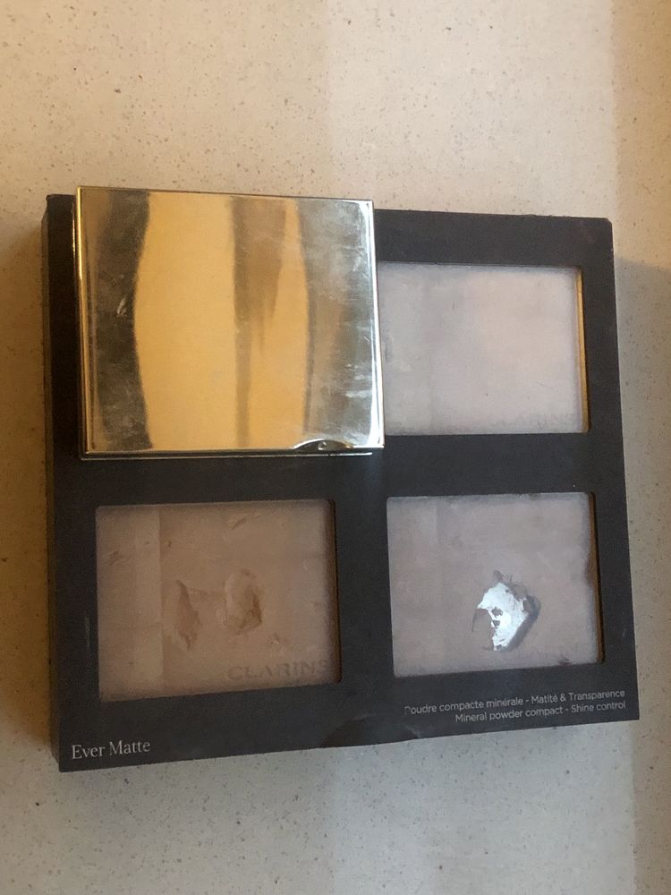 4 x puder Clarins do twarzy Ever Matte Mineral Powder