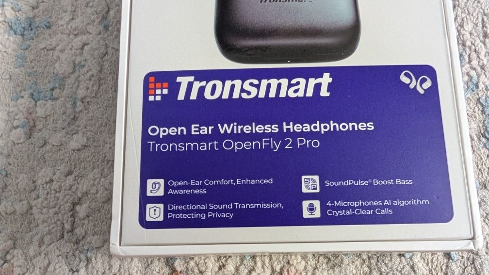 Tronsmart Openfly 2 Pro - Fones Preto