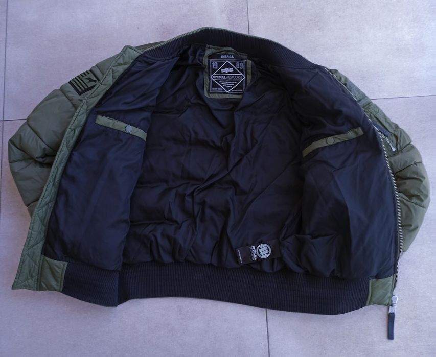 Pitbull oryginalna kurtka bomberka khaki rozmiar S, M