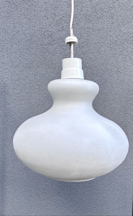 Szklana Lampa vintage retro prl