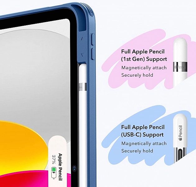 Etui ESR Flip Hybrid na iPad 10.9” 2022 / iPad 11” 2024 - niebieskie