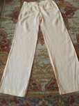 Morelowe z lnu spodnie damskie rozmiar M firmy ZARA BASIC
