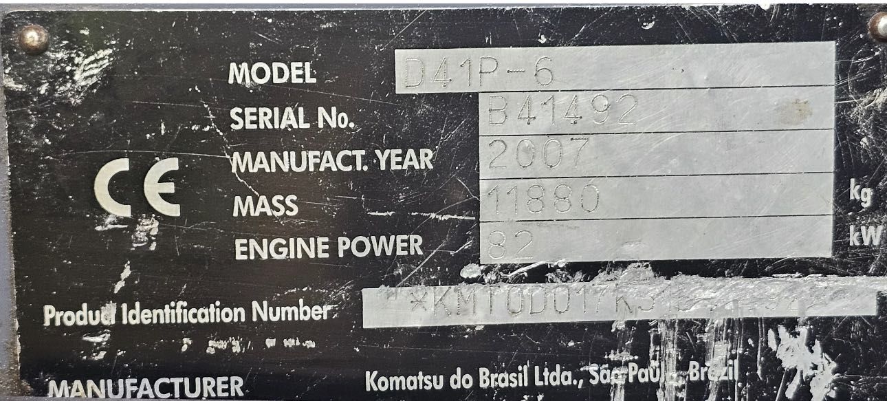 Spycharka Komatsu D41P ZADBANA